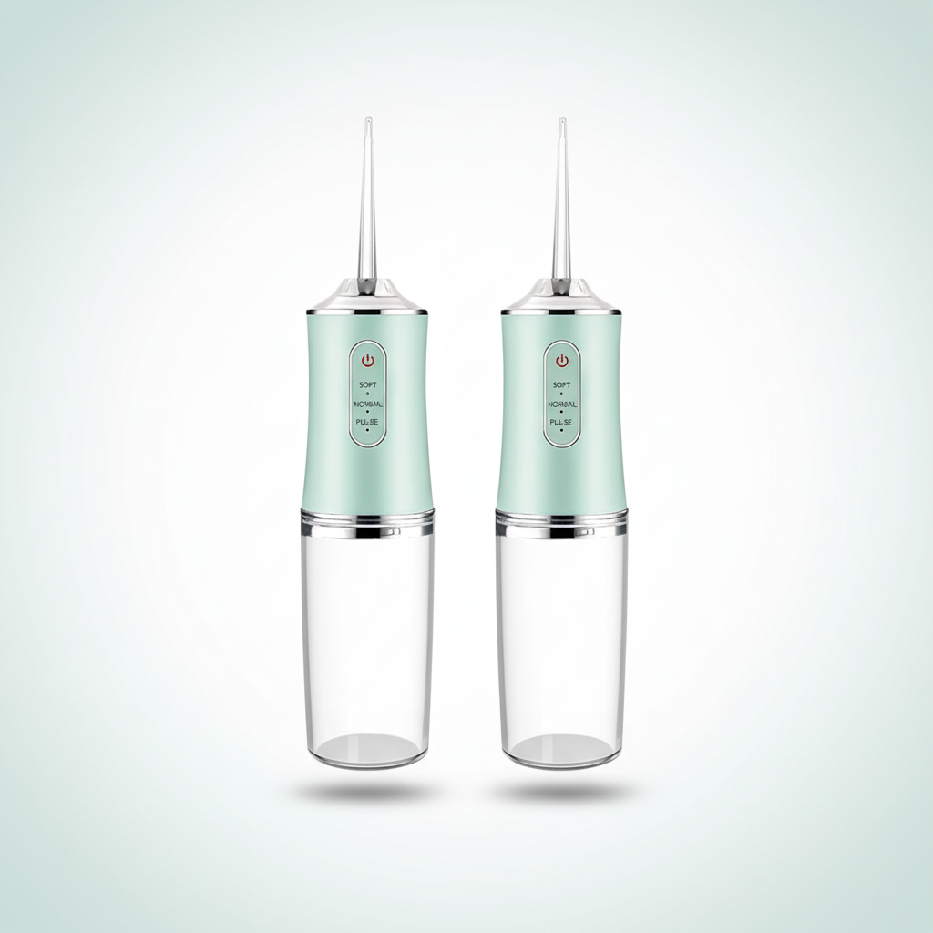 Two PureStream portable water flossers in the Duo bundle